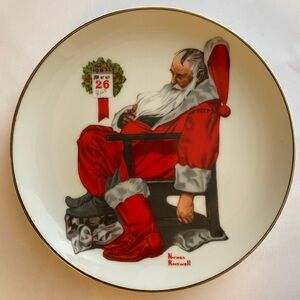 2 Norman Rockwell Plates